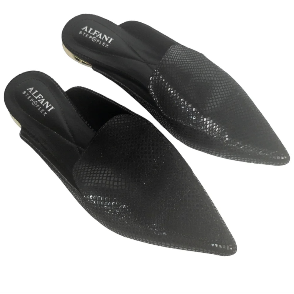 Alfani Serrice Pointed-toe Flats Black 8.5 - Picture 4 of 5